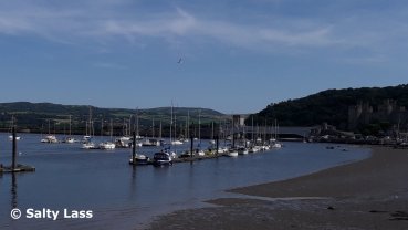 Boats in the river at Conwy